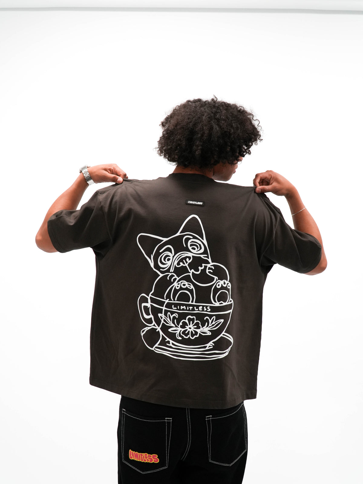 Polos Urbano Unisex Limitless T-Shirt Chocolate Dog Over