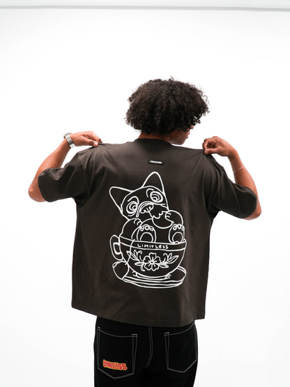 Polos Urbano Unisex Limitless T-Shirt Chocolate Dog Over