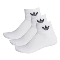 Medias Unisex Adidas Mid Cut Ankle 3 Pairs Blanco