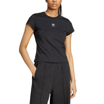 Polos Originals Mujer Adidas Ess Slim Tee color Negro Para uso diario - código Iw5707