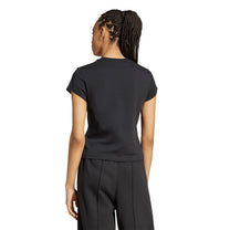 Polos Originals Mujer Adidas Ess Slim Tee color Negro Moda Urbana - código Iw5707