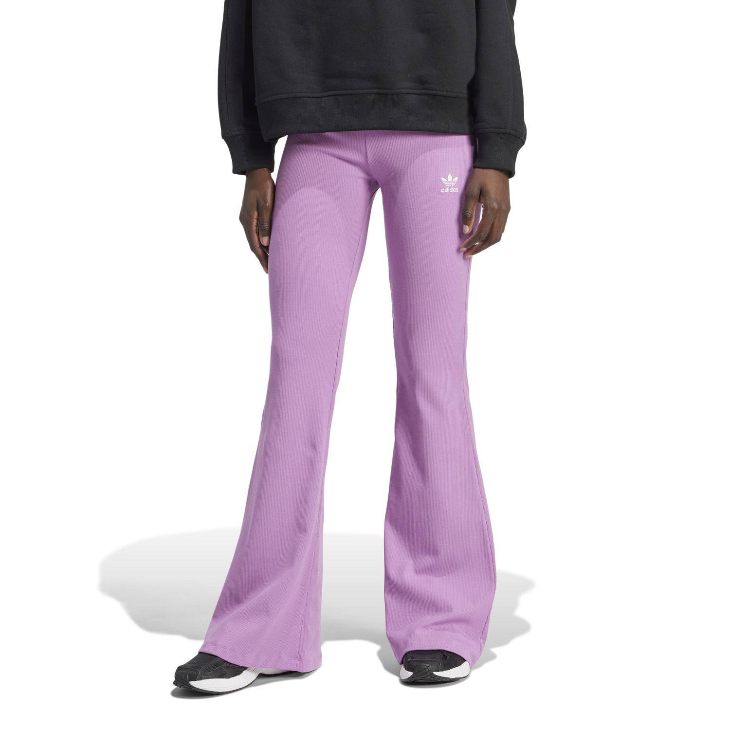 Leggins Originals Mujer Adidas Ess Fl Leggings color Morado Para uso diario - código Iy9672