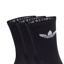 Medias Adidas Unisex Trefoil Crew Socks 3 Pairs Negro
