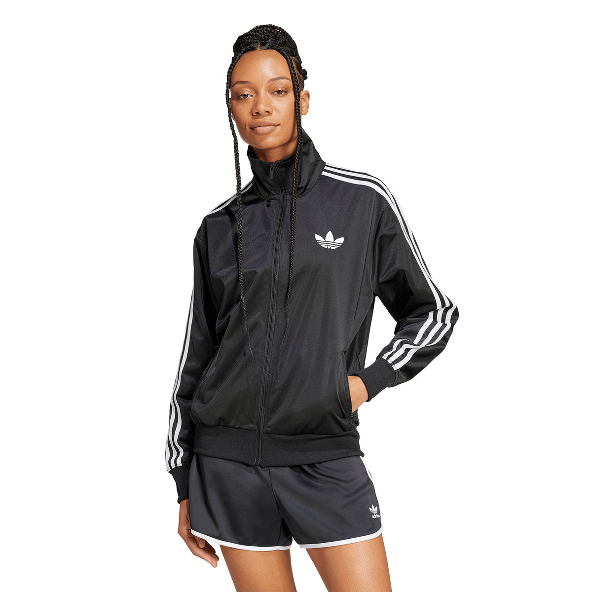 Casaca Originals Mujer Adidas Firebird tt color Negro Outfit streetwear - código Jc8251