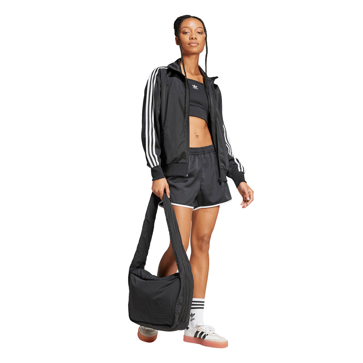 Casaca Originals Mujer Adidas Firebird tt color Negro Para uso diario - código Jc8251