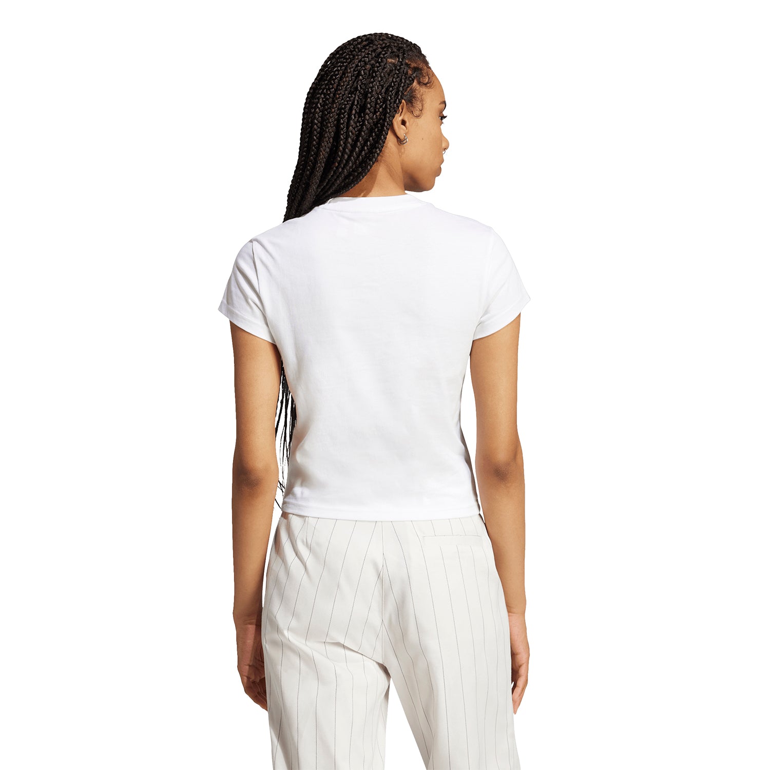 Polos Originals Mujer Adidas Ess Slim Tee color Blanco Tendencia - código Jc8973