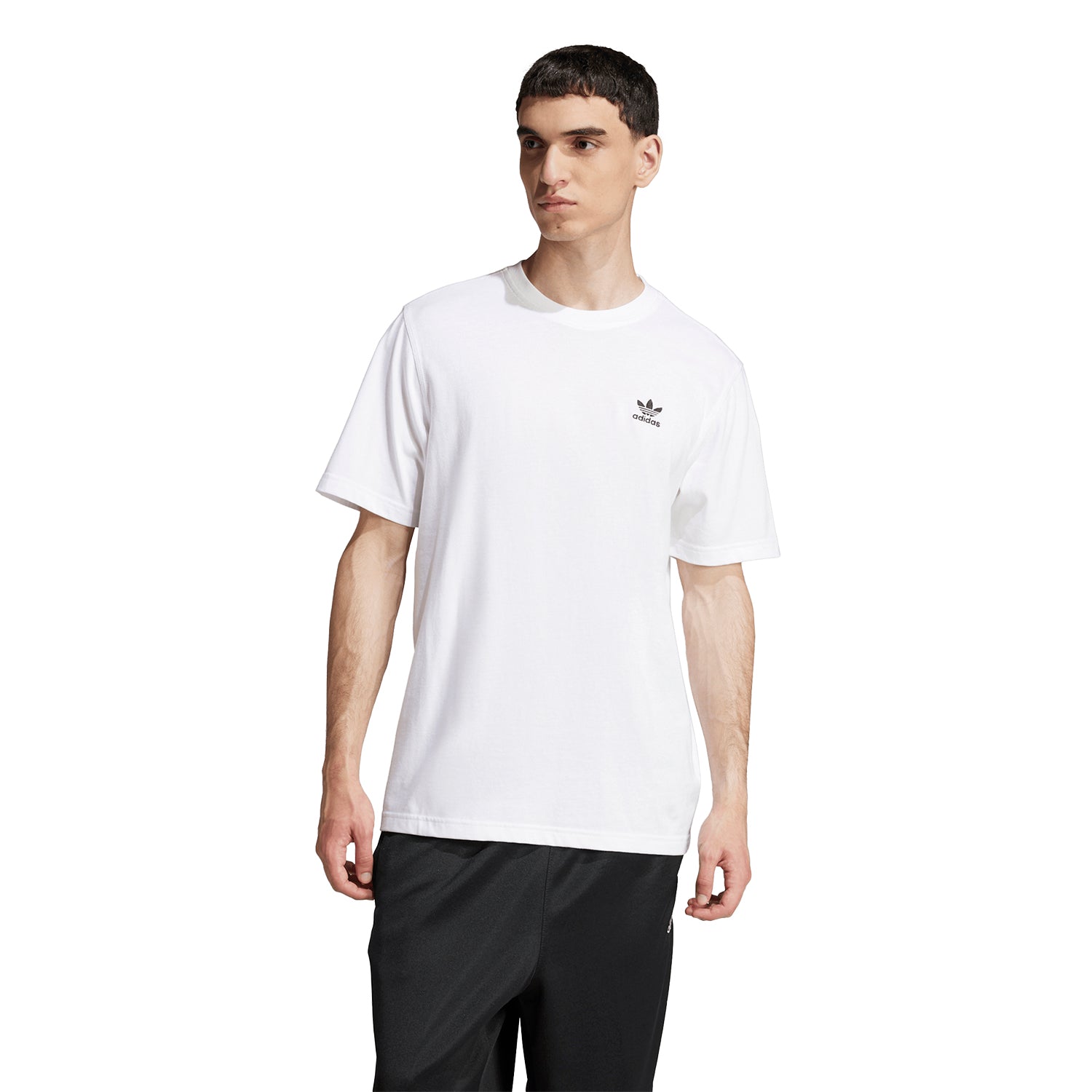 Polos Originals Hombre Adidas Trefoil Ess Tee color Blanco Moda Urbana - código Ji8544