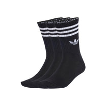 Medias Adidas Unisex 3-Stripes Crew Socks 3 Pairs Negro