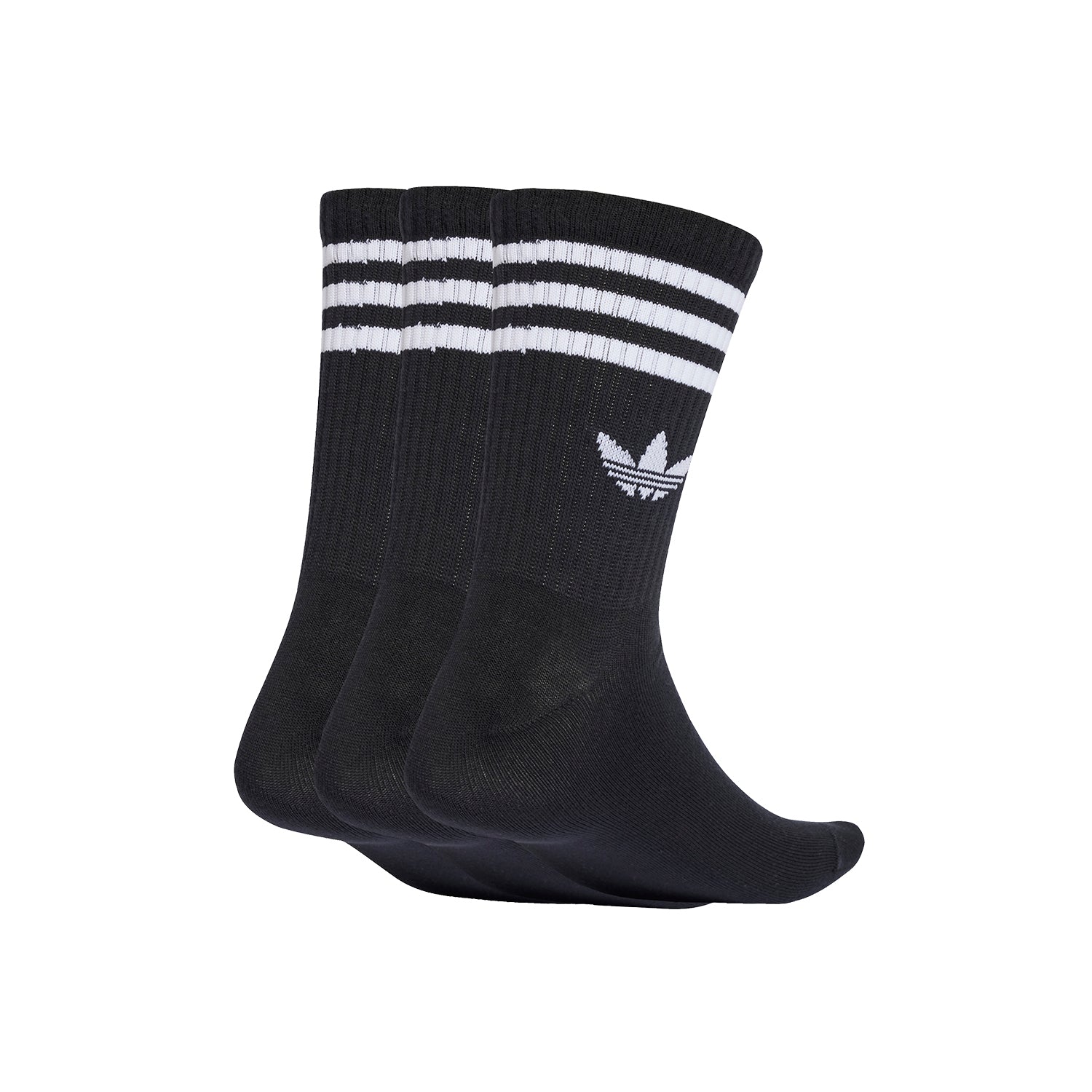 Medias Adidas Unisex 3-Stripes Crew Socks 3 Pairs Negro