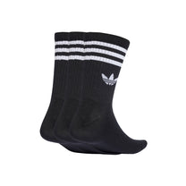 Medias Adidas Unisex 3-Stripes Crew Socks 3 Pairs Negro