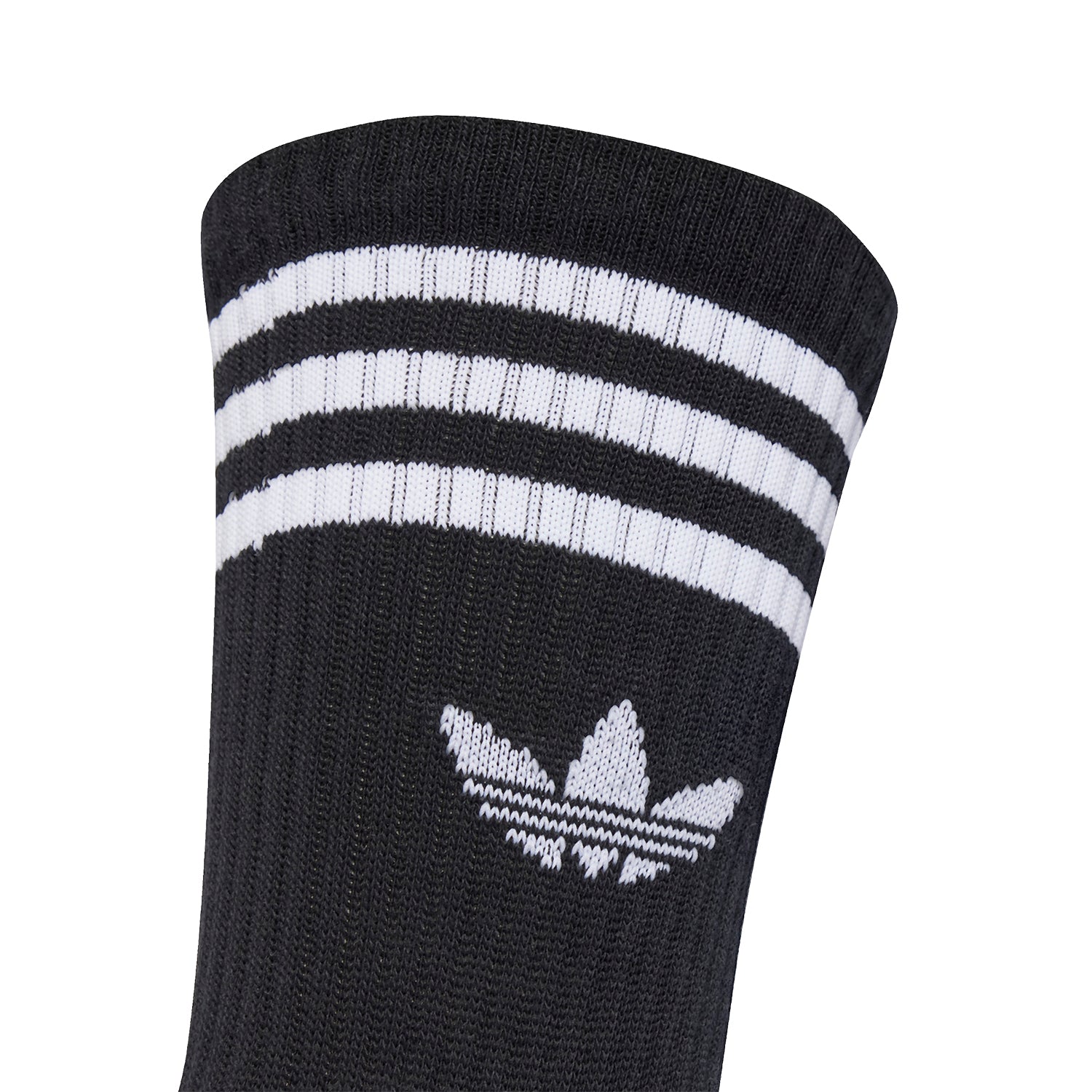 Medias Adidas Unisex 3-Stripes Crew Socks 3 Pairs Negro