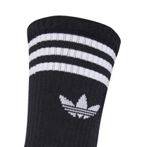 Medias Adidas Unisex 3-Stripes Crew Socks 3 Pairs Negro
