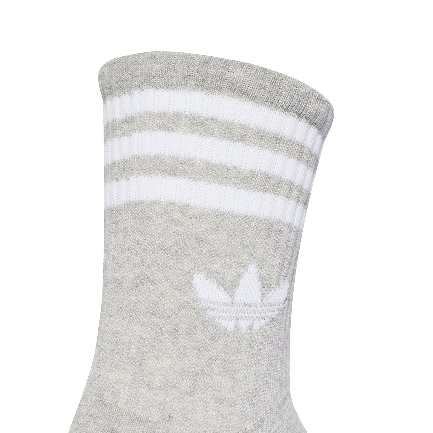 Medias Adidas Unisex 3-Stripes Crew Socks 3 Pairs Blanco