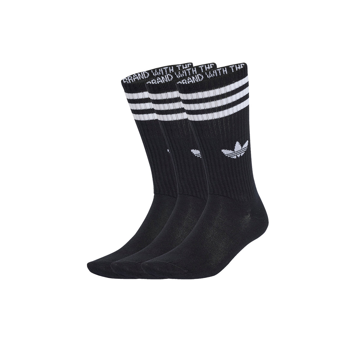 Medias Unisex Adidas 3-Stripes High Crew 3 Pairs Negro