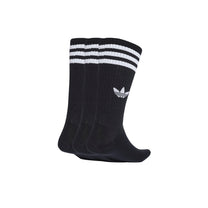 Medias Unisex Adidas 3-Stripes High Crew 3 Pairs Negro