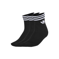 Medias Unisex Adidas 3-Stripes Ankle 3 Pairs Negro