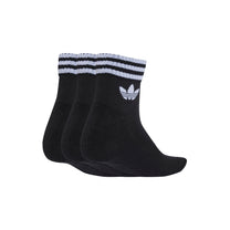 Medias Unisex Adidas 3-Stripes Ankle 3 Pairs Negro