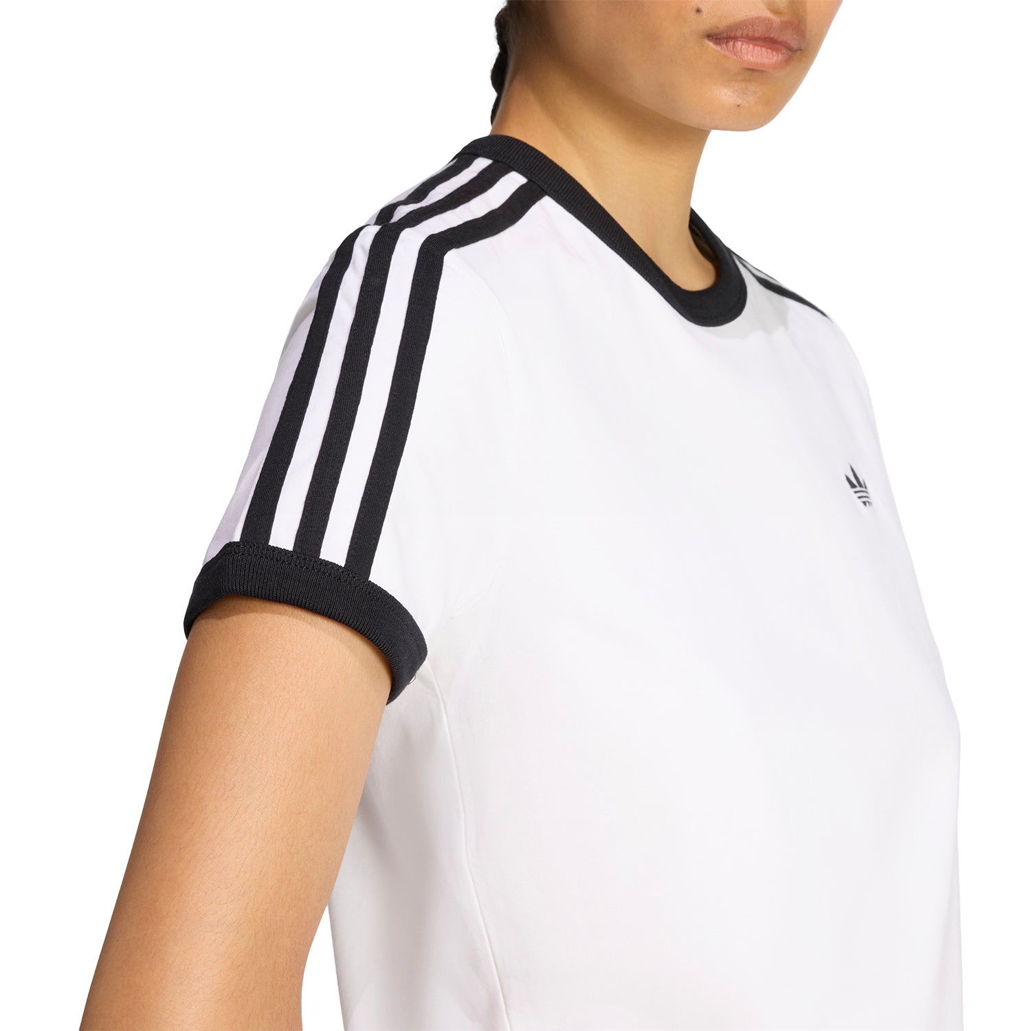 Polo Adidas Mujer 3-Stripes Slim Blanco