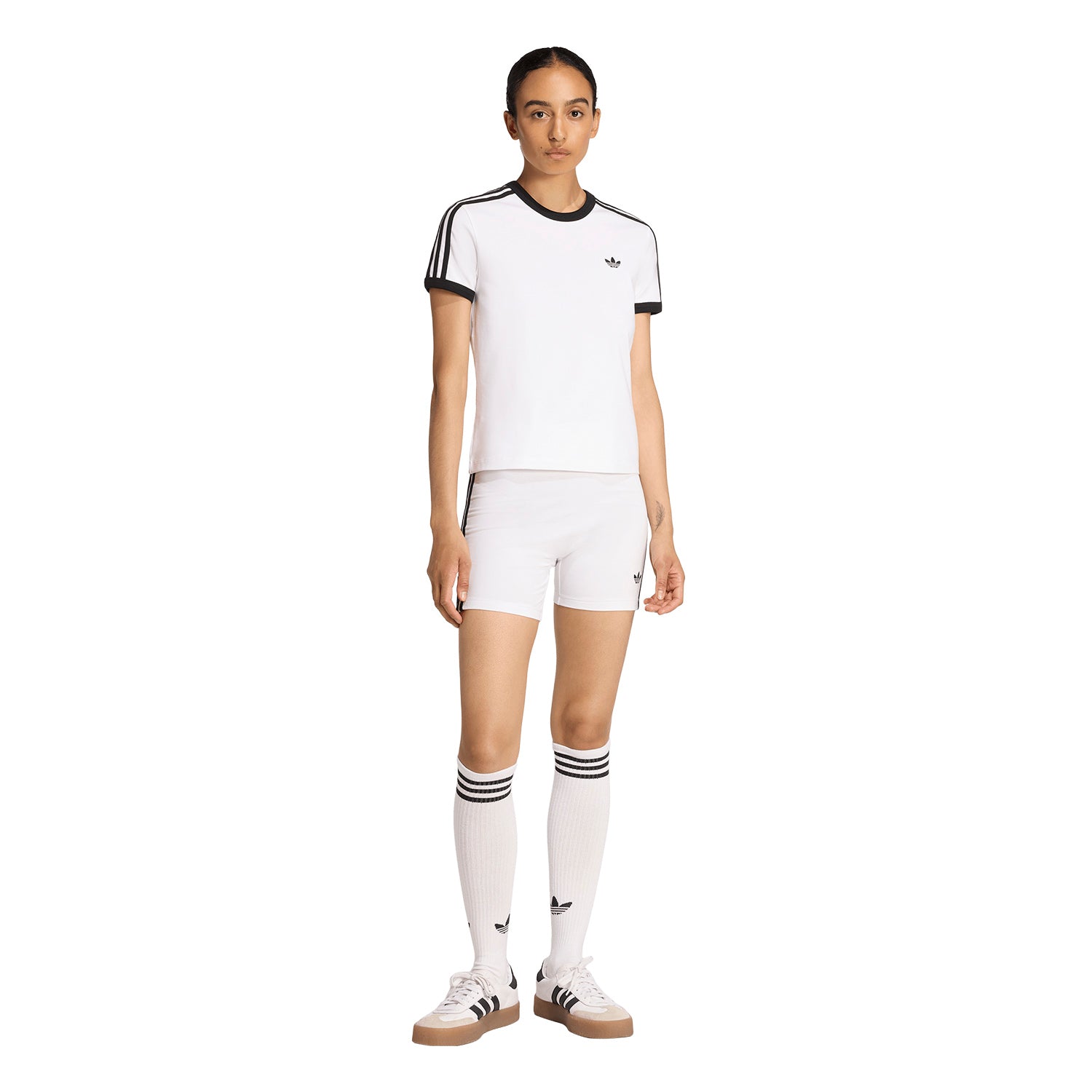 Polo Adidas Mujer 3-Stripes Slim Blanco