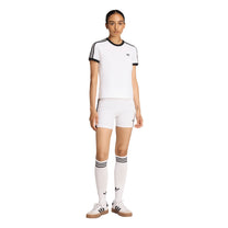 Polo Adidas Mujer 3-Stripes Slim Blanco