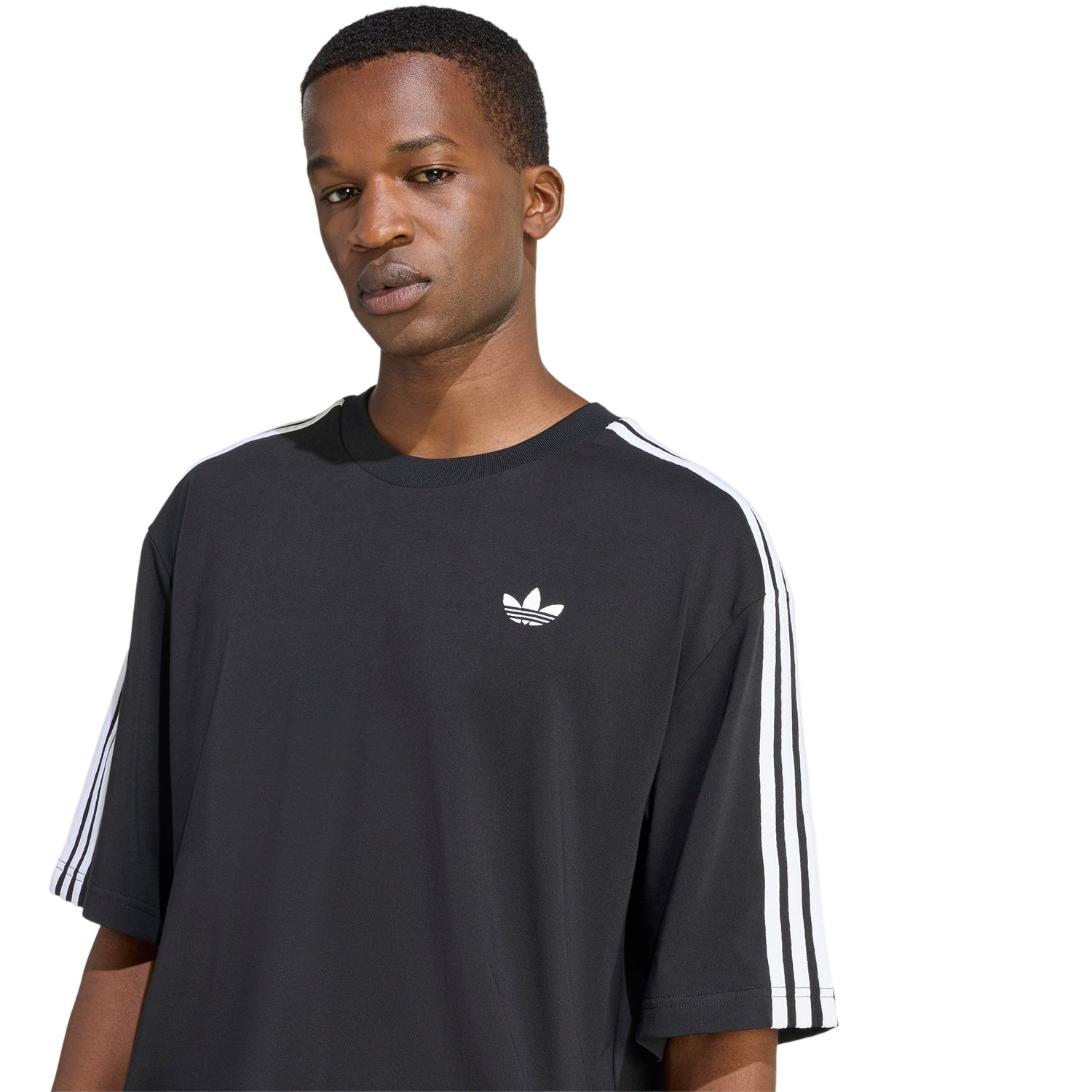 Polo Adidas Hombre Adicolor 3-Stripes Oversized Negro