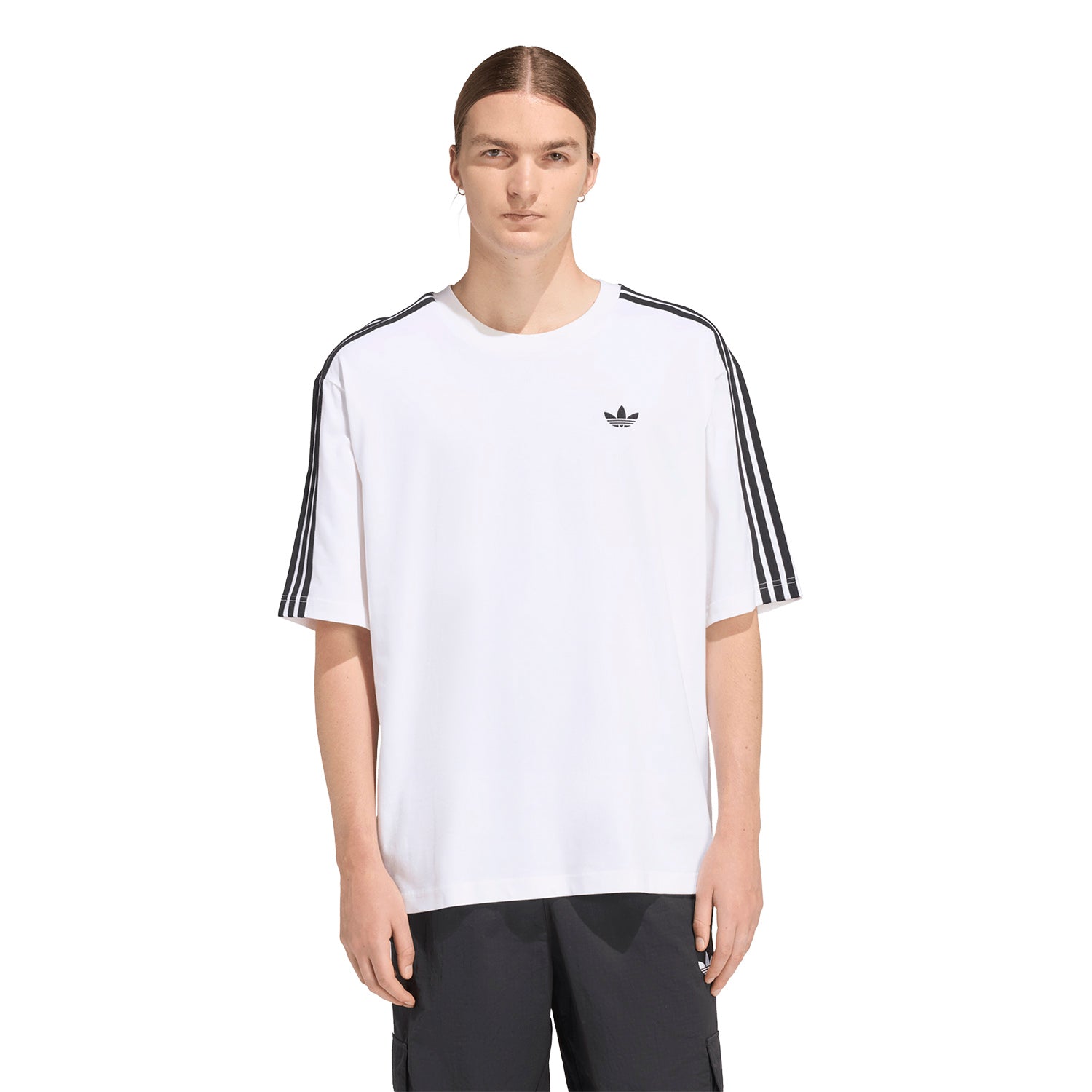 Polo Adidas Hombre Adicolor 3-Stripes Oversized Blanco