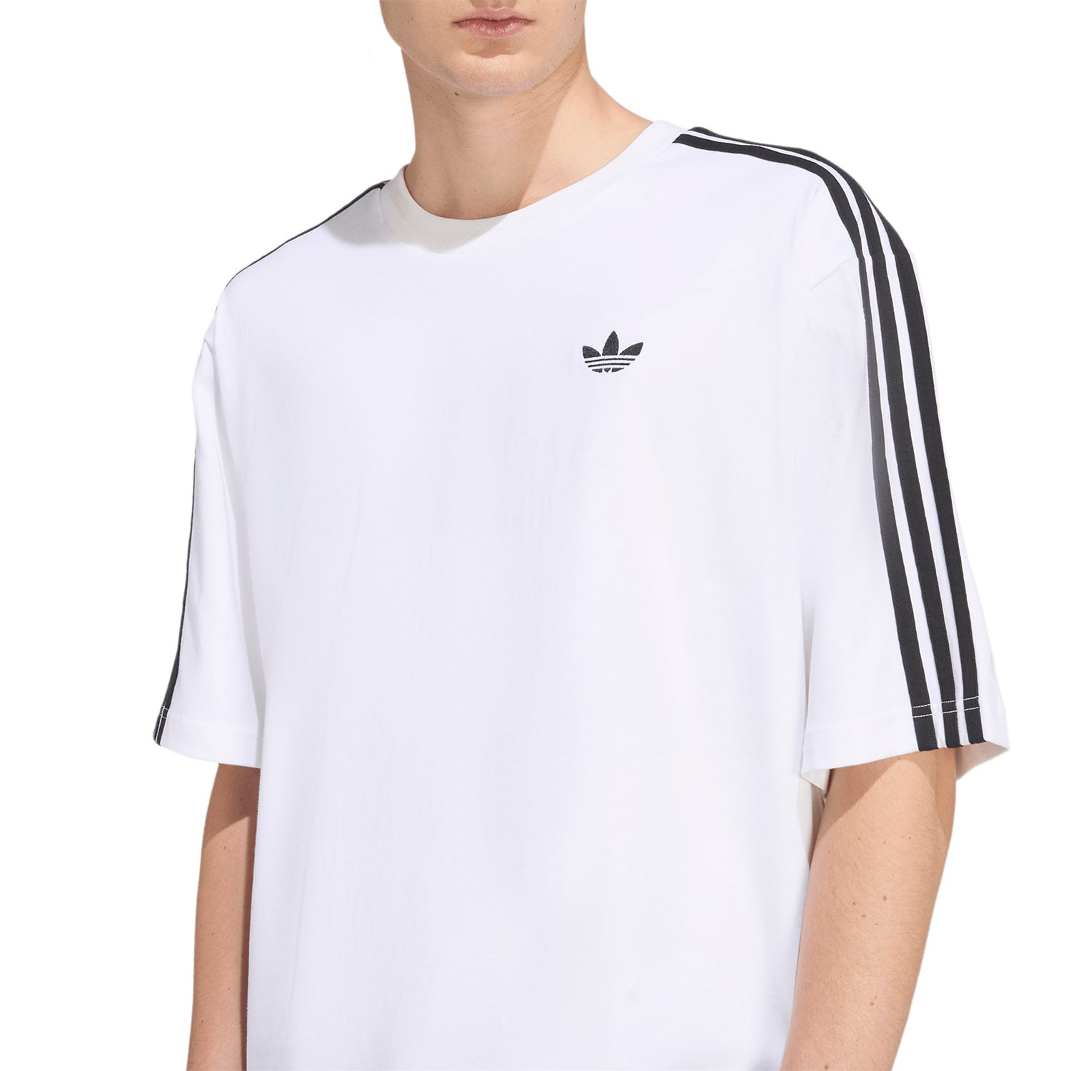 Polo Adidas Hombre Adicolor 3-Stripes Oversized Blanco