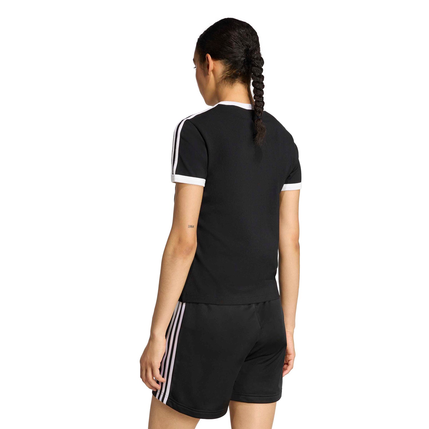 Polo Adidas Mujer 3-Stripes Slim Negro