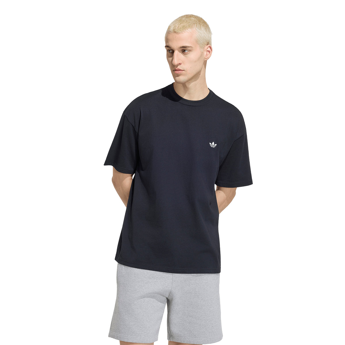 Polo Adidas Hombre Trefoil Essentials Loose Dropped Shoulder Negro