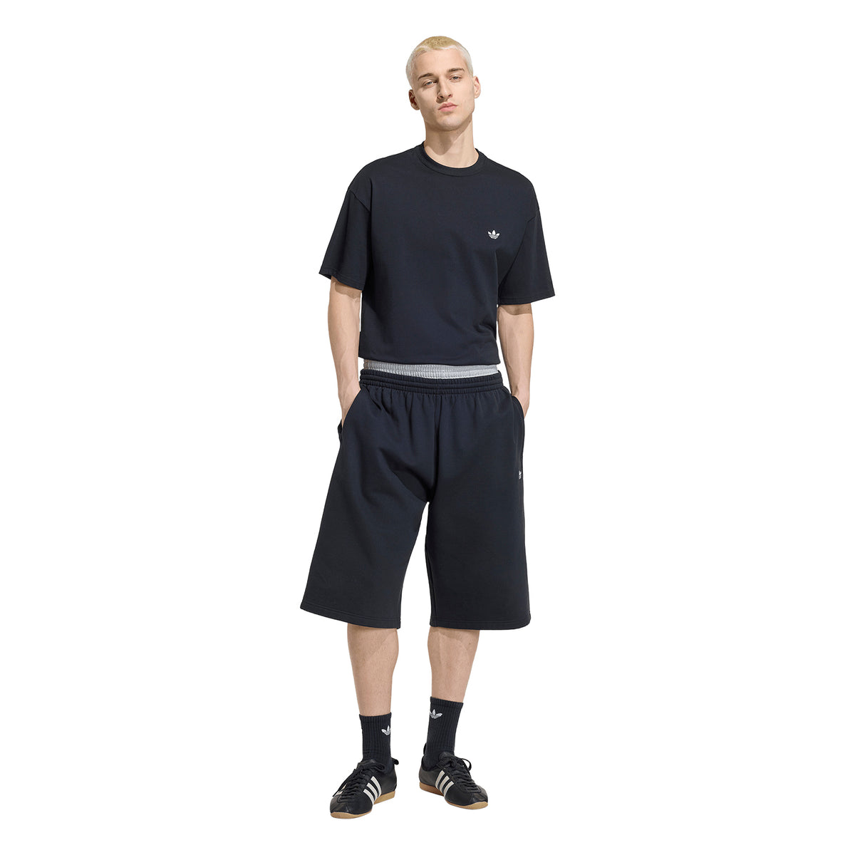 Polo Adidas Hombre Trefoil Essentials Loose Dropped Shoulder Negro