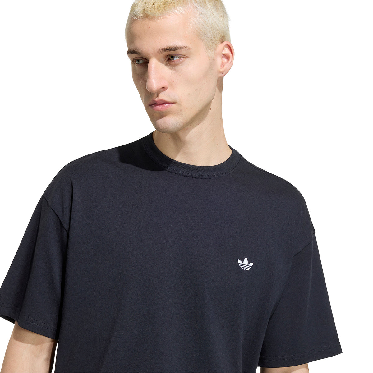 Polo Adidas Hombre Trefoil Essentials Loose Dropped Shoulder Negro