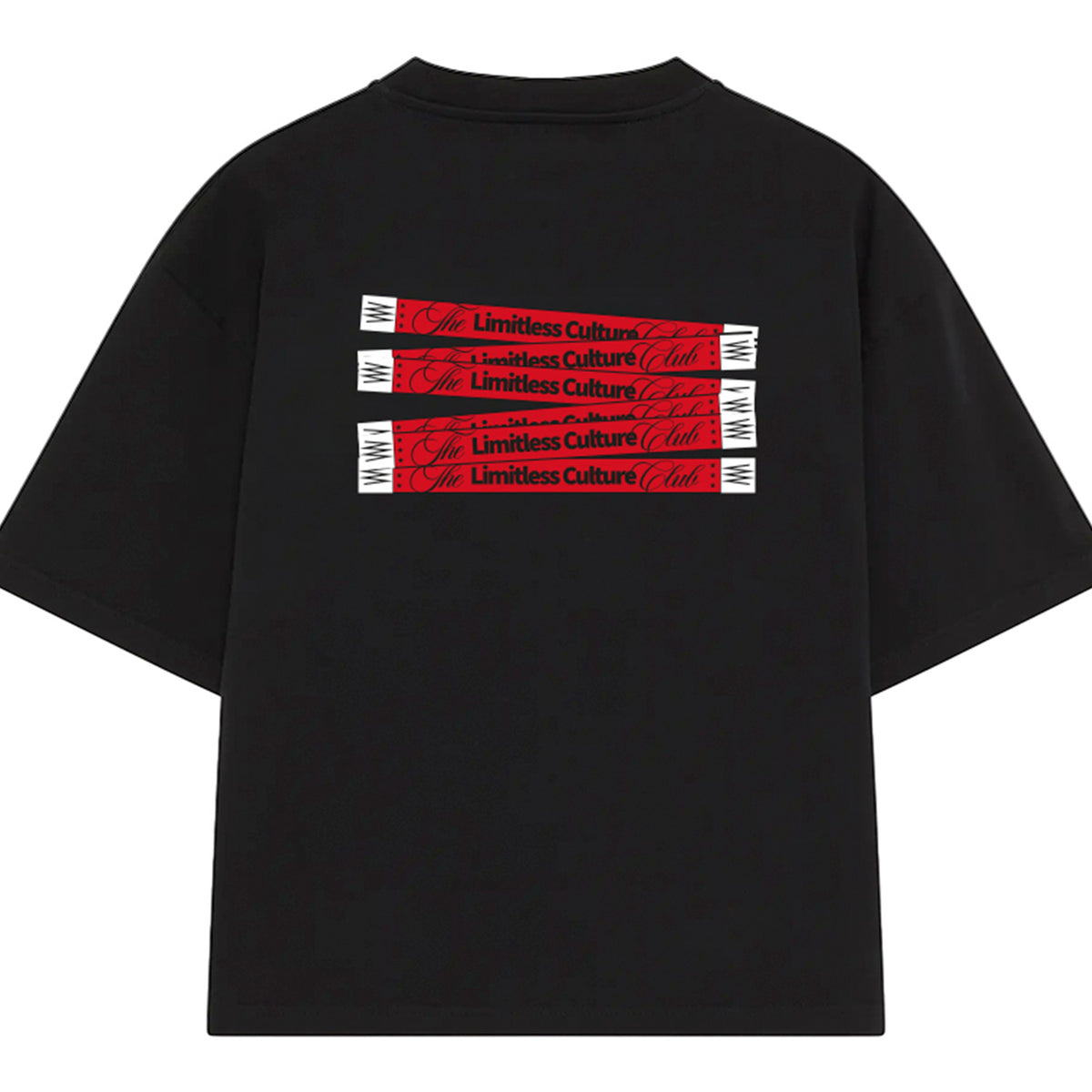 Polos Urbano Unisex Limitless T-Shirt Club Over Black color Negro Para uso diario - código Ltcobs-xl