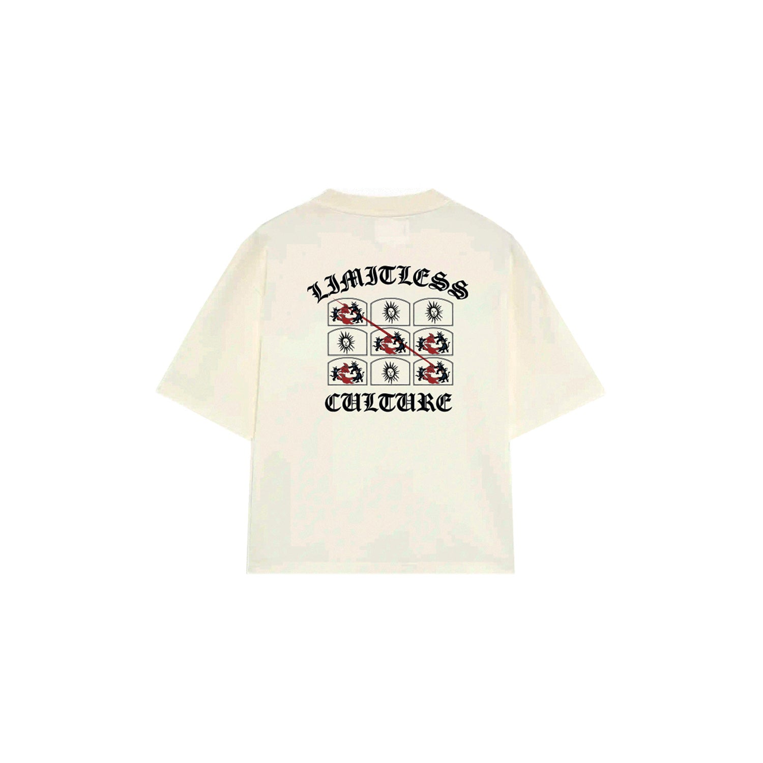 Polos Urbano Unisex Limitless T-Shirt Tictactoe Pearl