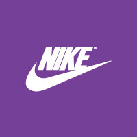 Logo Nike fondo morado