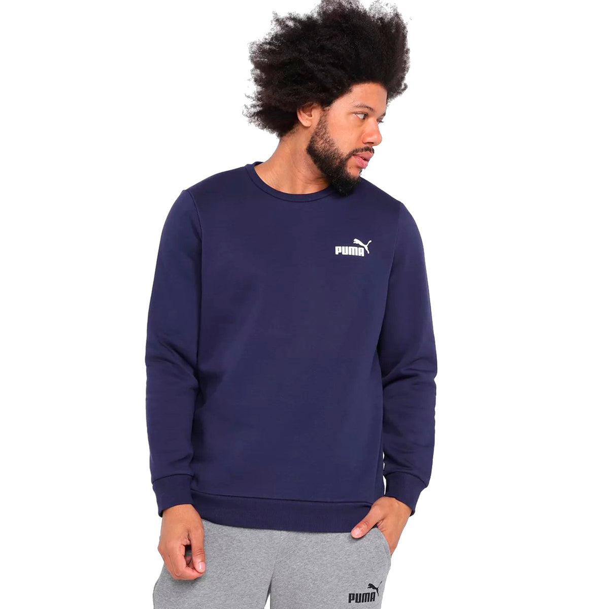 Polera Urbano Hombre Puma Ess Small Logo Crew Fl - Para uso diario