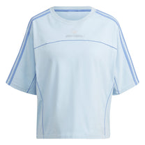Polo Originals Mujer adidas Aloxe Tee color Celeste Outfit streetwear - código Ic2203